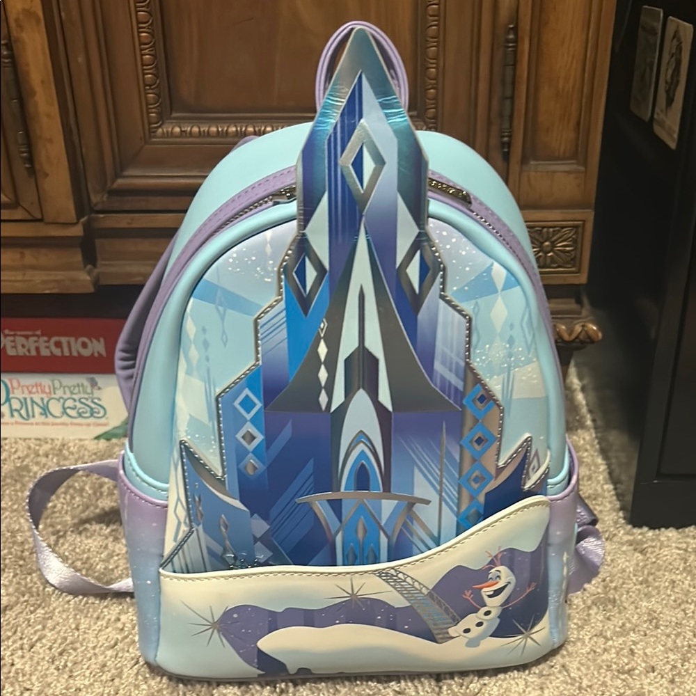 Frozen Themed Loungefly Blue Backpack